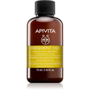 Apivita Frequent Use Chamomile & Honey šampón pre každodenné umývanie vlasov 75 ml