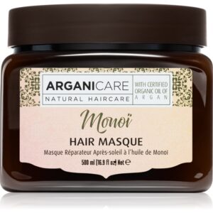 Arganicare Monoi Hair Masque regeneračná maska na vlasy po opaľovaní 500 ml