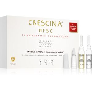 Crescina Transdermic 500 Re-Growth and Anti-Hair Loss starostlivosť pre podporu rastu a proti vypadávaniu vlasov pre mužov 20x3