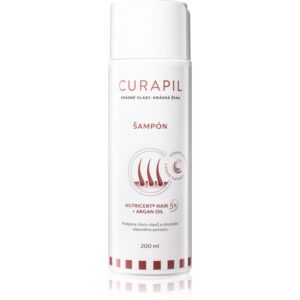 Curapil Hair Care Nutricert hair + argan oil aktivačný šampón pre podporu rastu vlasov 200 ml