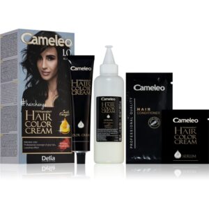 Delia Cosmetics Cameleo Omega permanentná farba na vlasy odtieň 1.0 Black