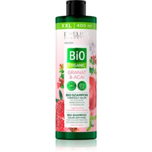 Eveline Cosmetics Bio Organic Granat & Acai regeneračný šampón pre farbené a melírované vlasy 400 ml