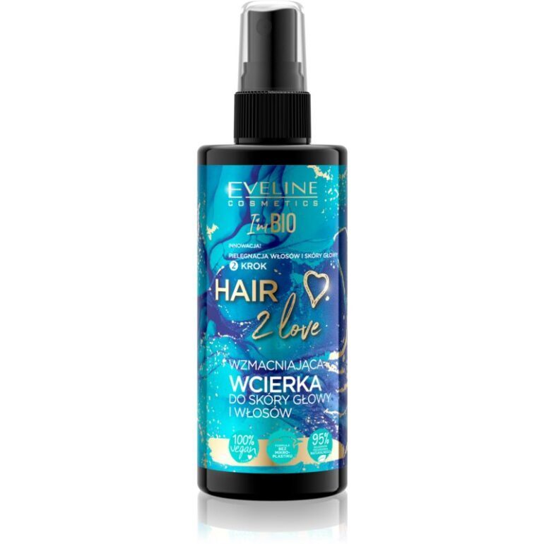 Eveline Cosmetics I'm Bio Hair 2 Love posilňujúca starostlivosť pre namáhané vlasy a vlasovú pokožku 150 ml