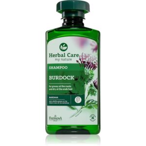Farmona Herbal Care Burdock šampón pre mastnú vlasovú pokožku a suché končeky 330 ml