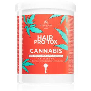 Kallos Hair Pro-Tox Cannabis regeneračná maska na vlasy s konopným olejom 1000 ml