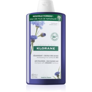 Klorane Cornflower Organic šampón neutralizujúci žlté tóny 400 ml