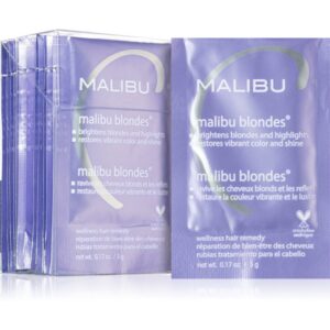 Malibu C Wellness Hair Remedy Malibu Blondes intenzívna kúra pre blond a melírované vlasy 12x5 g