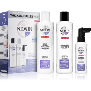 Nioxin System 5 Color Safe Chemically Treated Hair Light Thinning sada (pre mierne rednutie normálnych až silných