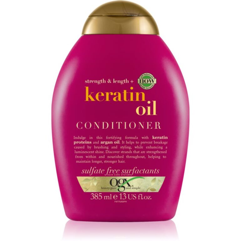 OGX Keratin Oil posilňujúci kondicionér s keratínom a argánovým olejom 385 ml