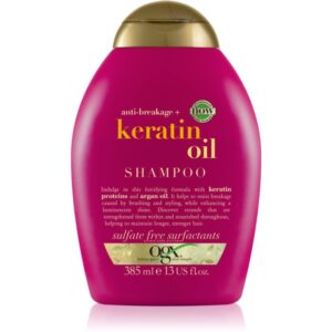 OGX Keratin Oil posilňujúci šampón s keratínom a argánovým olejom 385 ml