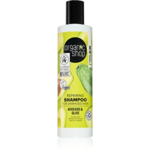 Organic Shop Avocado & Olive obnovujúci šampón pre poškodené vlasy 280 ml