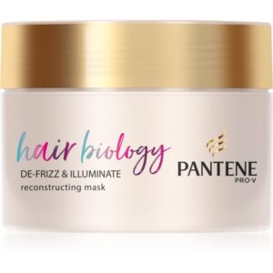 Pantene Hair Biology De-Frizz & Illuminate maska na vlasy pre suché a farbené vlasy 160 ml