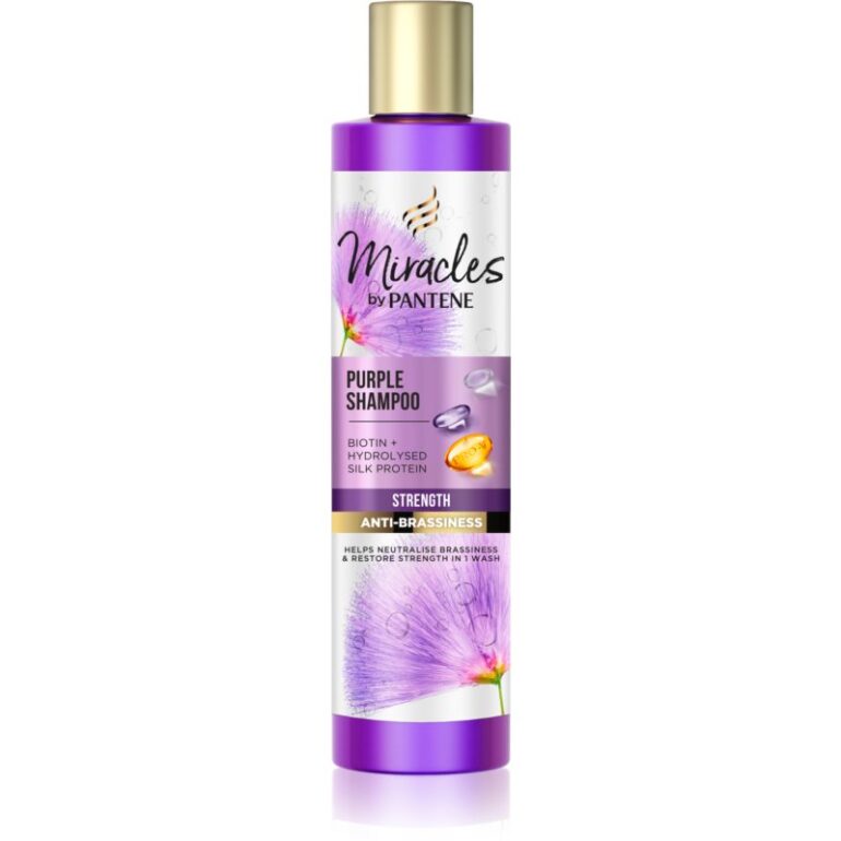 Pantene Pro-V Miracles Strength & Anti-Brassiness fialový šampón 225 ml