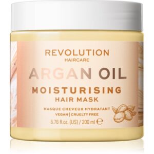 Revolution Haircare Hair Mask Argan Oil intenzívne hydratačná a výživná maska na vlasy 200 ml
