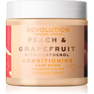 Revolution Haircare Hair Mask Peach & Grapefruit hydratačná a rozjasňujúca maska na vlasy 200 ml