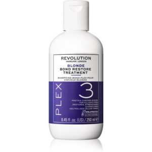 Revolution Haircare Plex Blonde No.3 Bond Restore Treatment intenzívna vlasová kúra pre suché a poškodené vlasy 250 ml