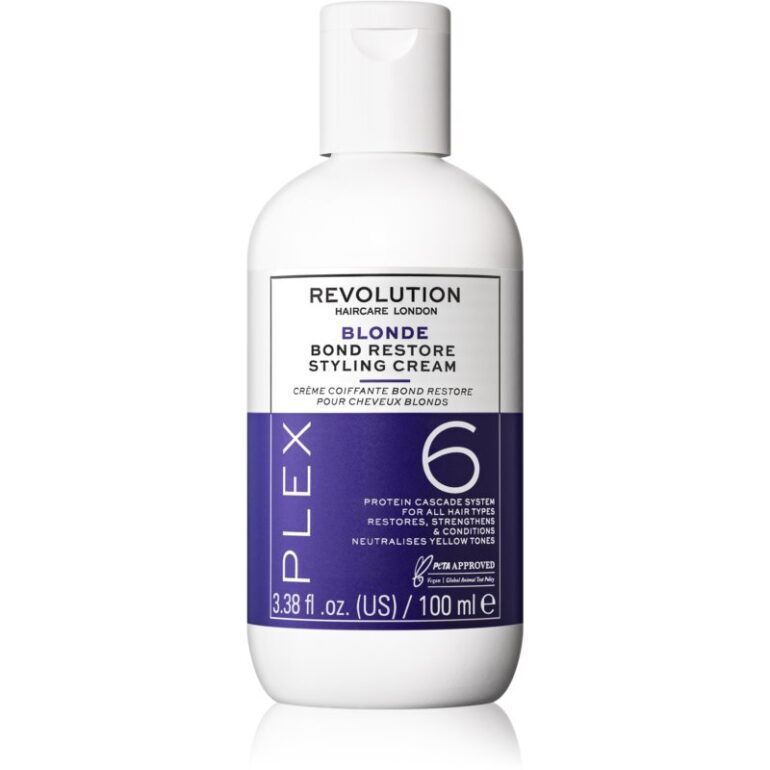 Revolution Haircare Plex Blonde No.6 Bond Restore Styling Cream bezoplachová regeneračná starostlivosť pre poškodené vlasy 100 ml