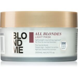 Schwarzkopf Professional Blondme All Blondes Light vyživujúca maska pre jemné až normálne vlasy 200 ml