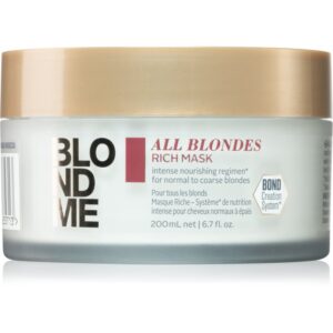 Schwarzkopf Professional Blondme All Blondes Rich vyživujúca maska pre hrubé vlasy 200 ml