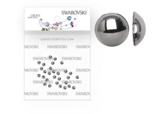 Swarovski® perly SS10 Light Chrome - 50 kusov