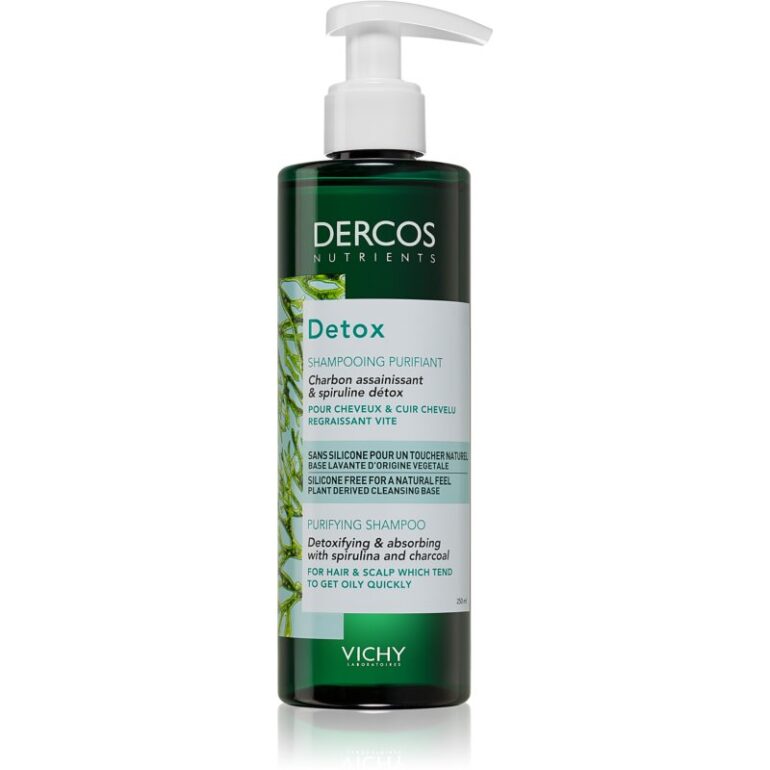 Vichy Dercos Detox čiastiaci detoxikačný šampón pre rýchlo sa mastiace vlasy 250 ml