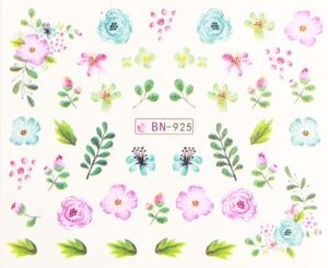 Vodonálepky s motívmi kvetov BN-925