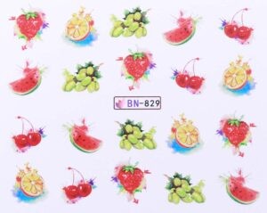 Vodonálepky s motívmi ovocia BN-829