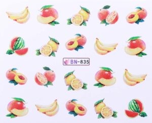 Vodonálepky s motívmi ovocia BN-835