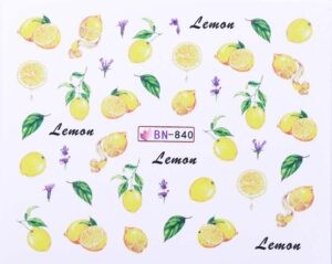 Vodonálepky s motívmi ovocia BN-840