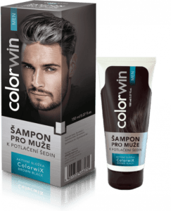 Colorwin Colorwix Brown Black shampoo - šampón pre mužov k potlačeniu šedín hnedo - čierny