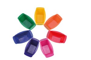 Comair Dyeing bowl Rainbow mini 7001257 - súprava malých farebných misiek na farbenie