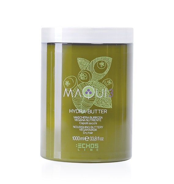 Echosline Maqui 3 Hydra-butter - hutná vyživujúca maska pre suché vlasy 1000 ml