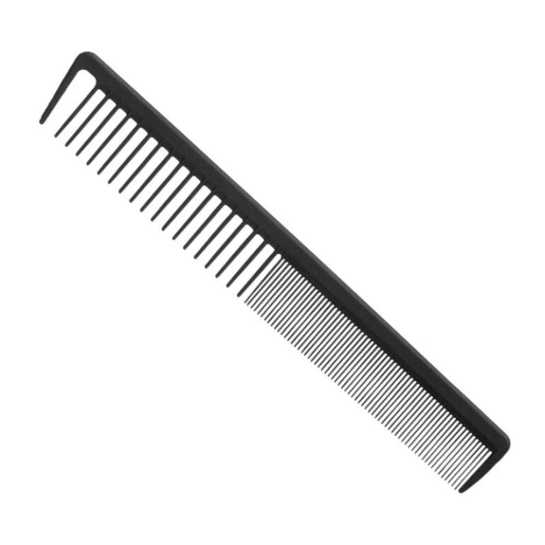 Eurostil Carbon Cutting Comb w/Pin 03407 - kombinovaný hrebeň s oddelovačom
