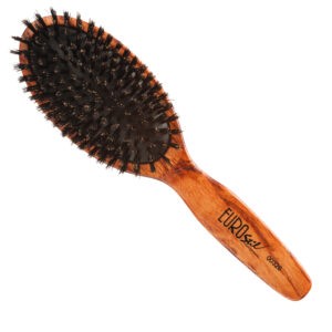 Eurostil Cushion Brush Wooden Boar - kefy na rozčesávanie vlasov
