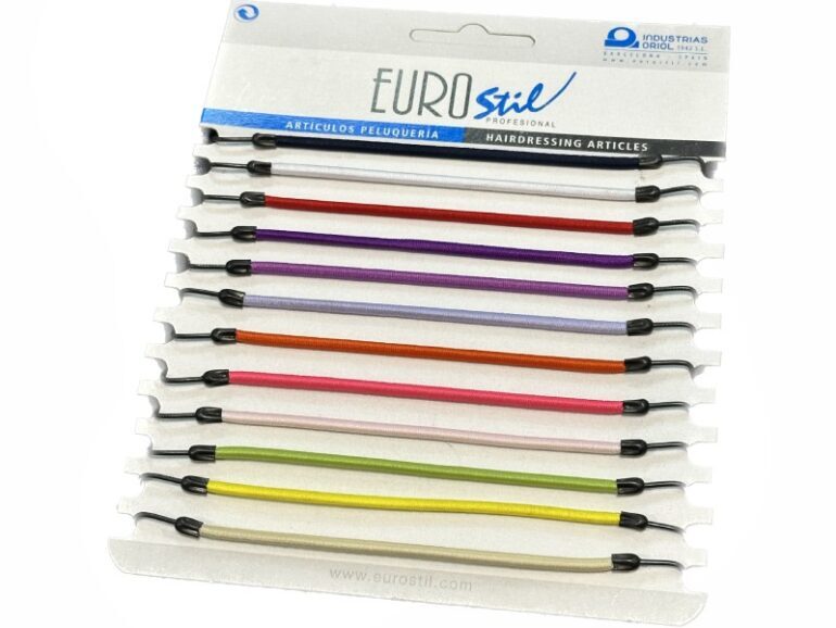 Eurostil Elastic Hair Hook - gumička s háčikmi 00640 - farebné gumičky s háčikom