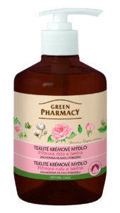 Green Pharmacy Pižmová ruža a bavlna - tekuté krémové mydlo pre zachovanie mladej pokožky