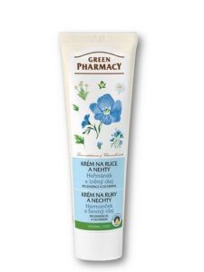 Green Pharmacy - krém na ruky a nechty harmanček a ľanový olej