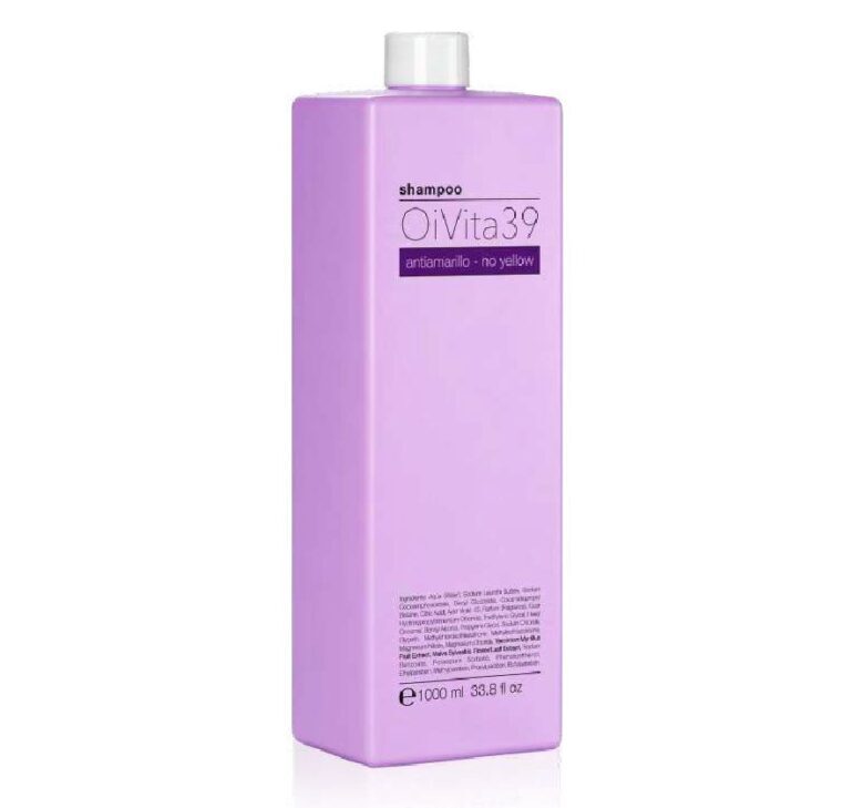 OiVita39 No Yellow Shampoo - šampón proti nežiadúcim žltým odleskom šampón 1000 ml