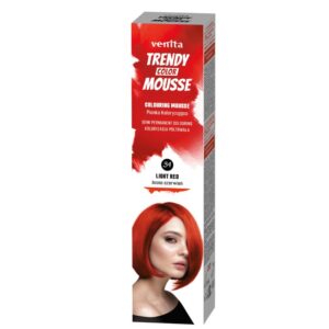 Venita trendy - farebné penové tužidlo na vlasy 34 svetločervený odtieň